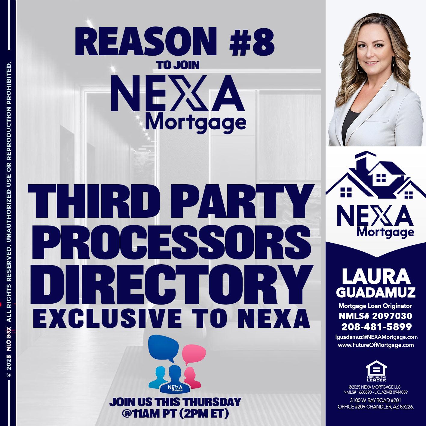 REASON 8 - Laura Guadamuz -Mortgage Loan Originator