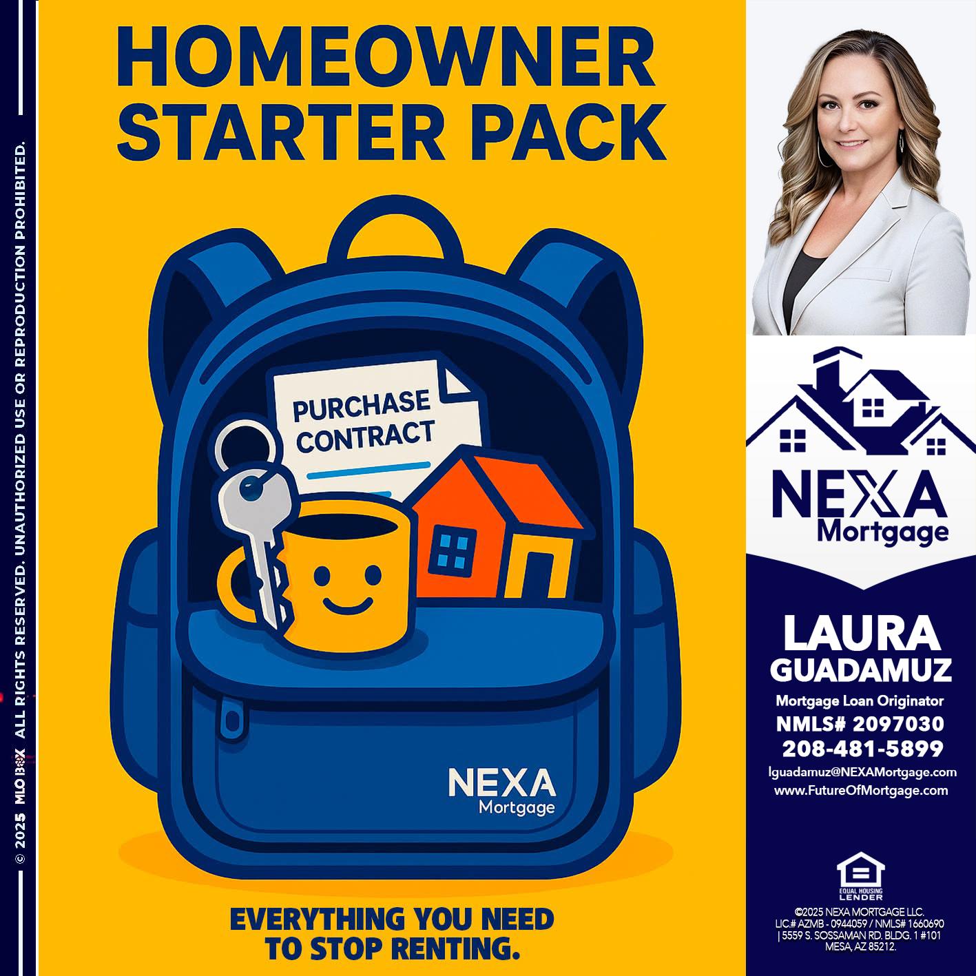 NEED A HOMEOWNER PACK.. - Laura Guadamuz -Mortgage Loan Originator