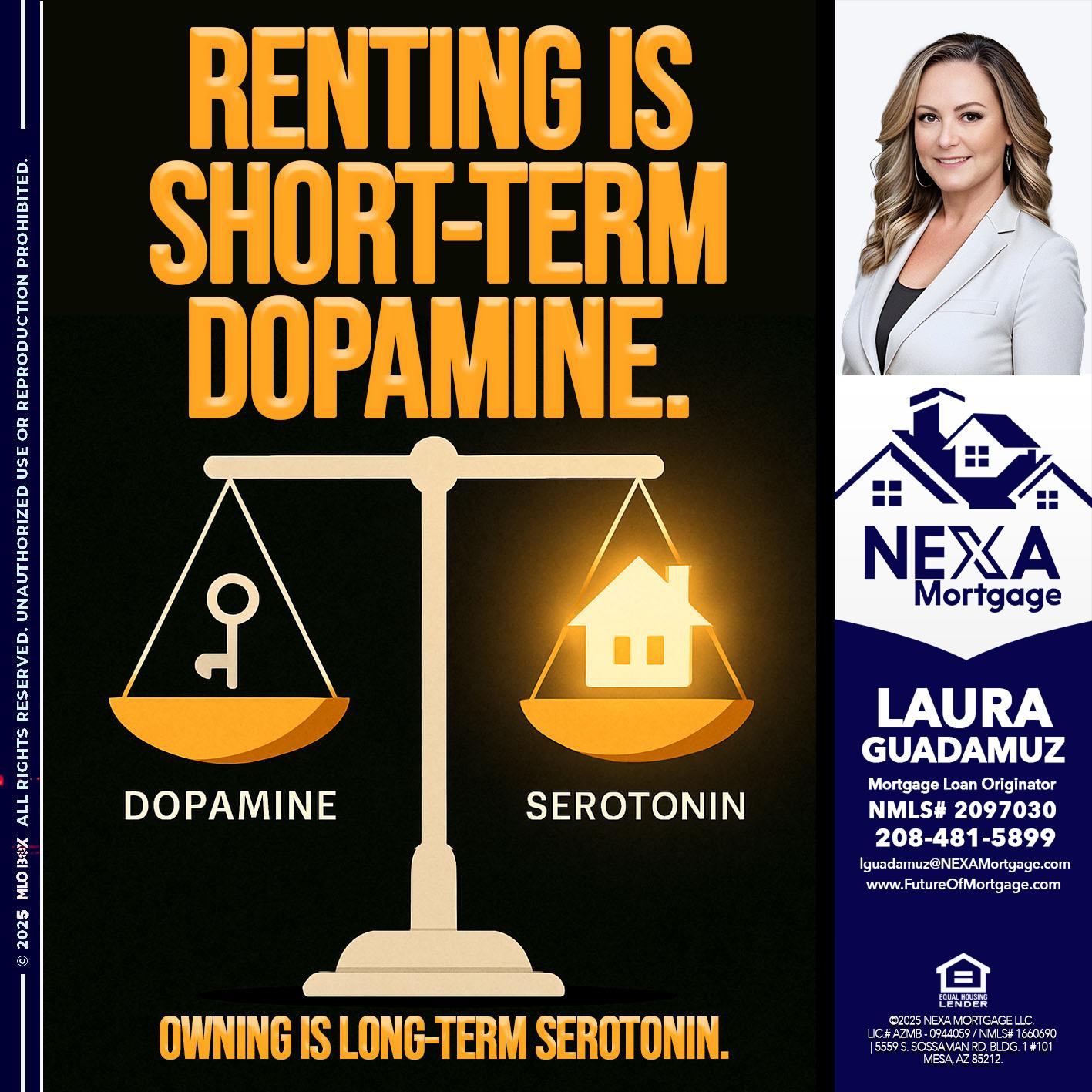 RENTING IS SHORT TERM - Laura Guadamuz -Mortgage Loan Originator