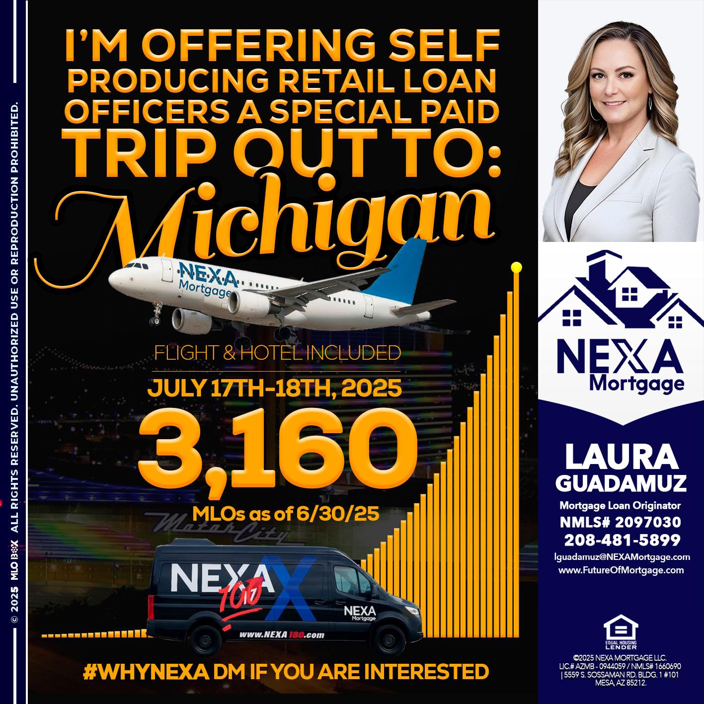 MICHIGAN TRIP - Laura Guadamuz -Mortgage Loan Originator