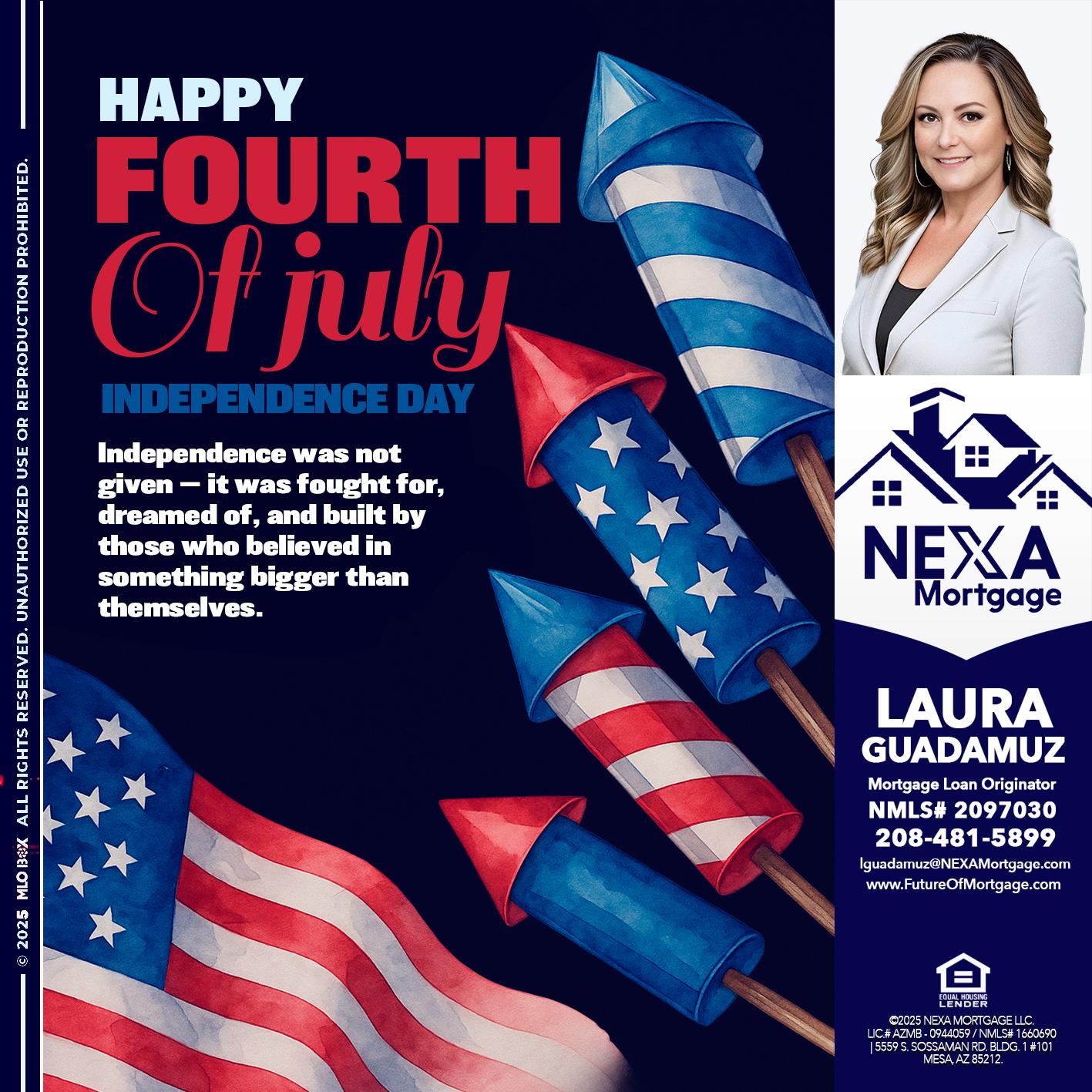 happy fourth - Laura Guadamuz -Mortgage Loan Originator