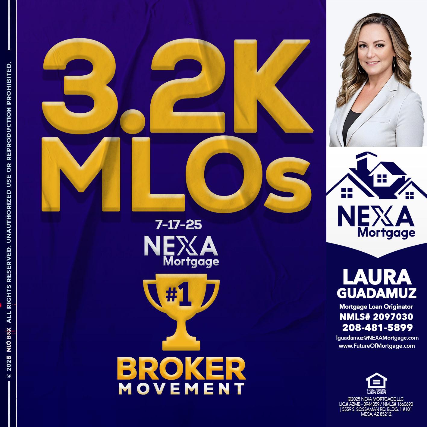 3.2K MLOs - Laura Guadamuz -Mortgage Loan Originator