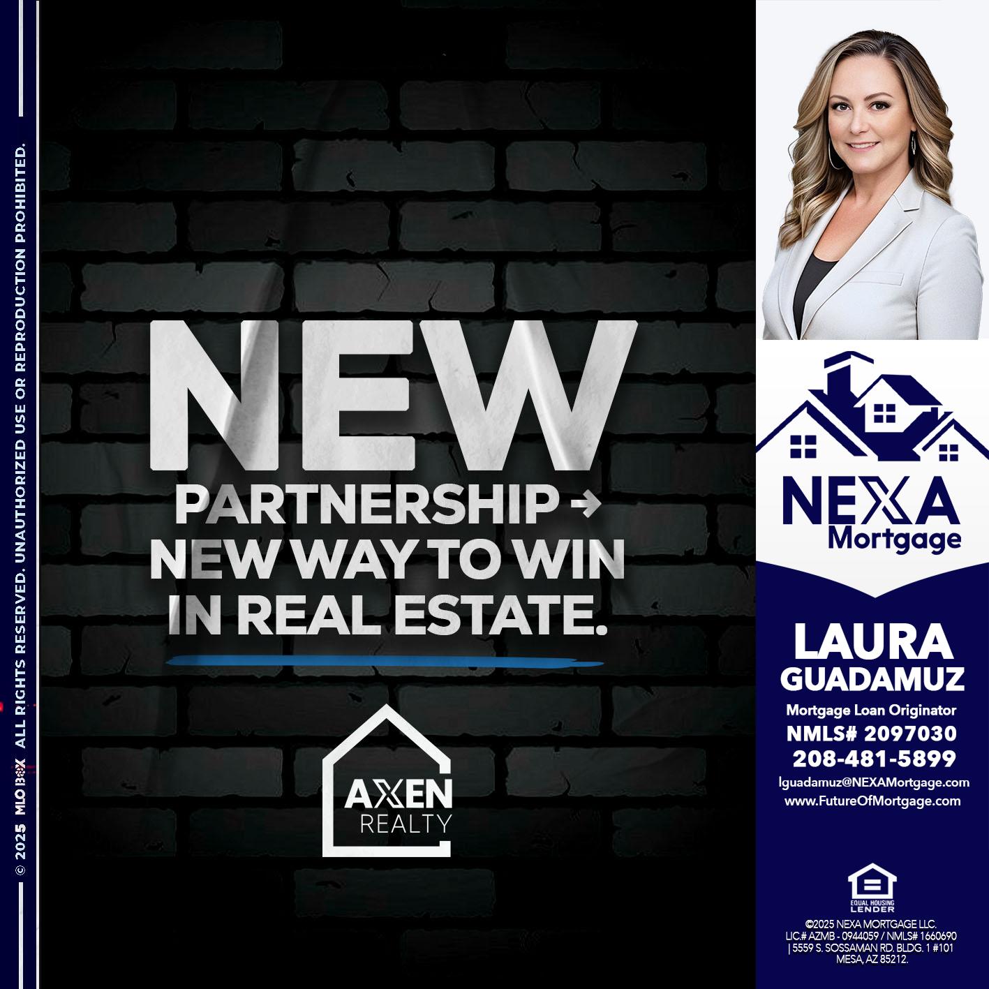 new partnership - Laura Guadamuz -Mortgage Loan Originator