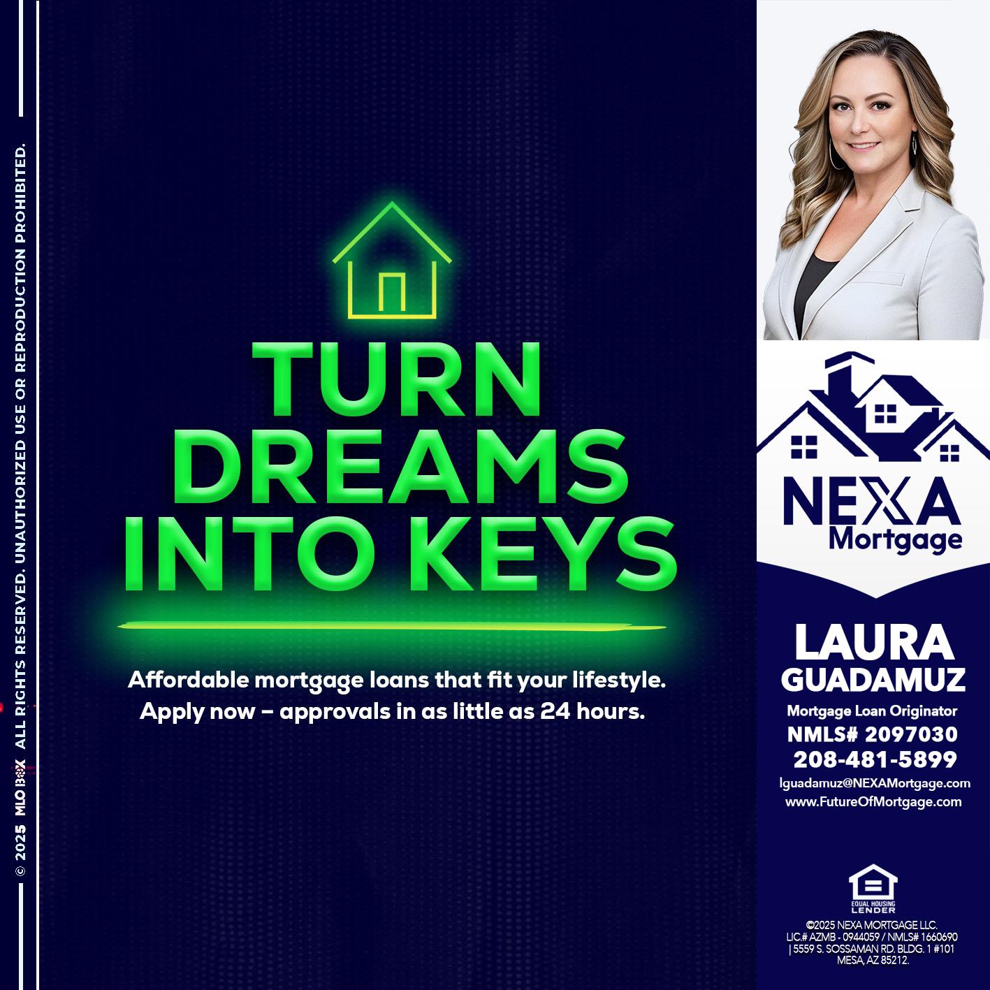 turn dreams - Laura Guadamuz -Mortgage Loan Originator