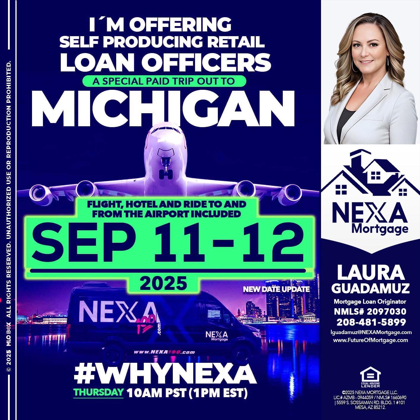 MICHIGAN TRIP - Laura Guadamuz -Mortgage Loan Originator