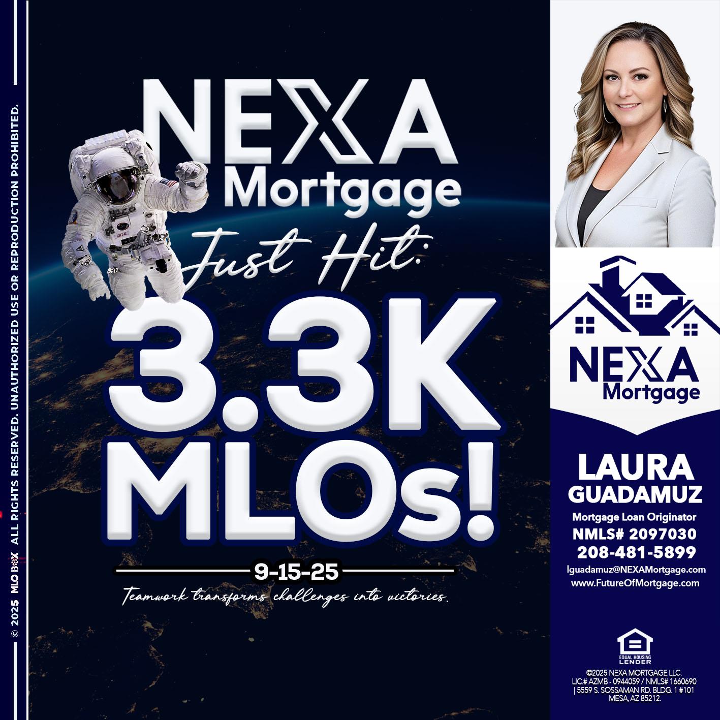3.3K - Laura Guadamuz -Mortgage Loan Originator
